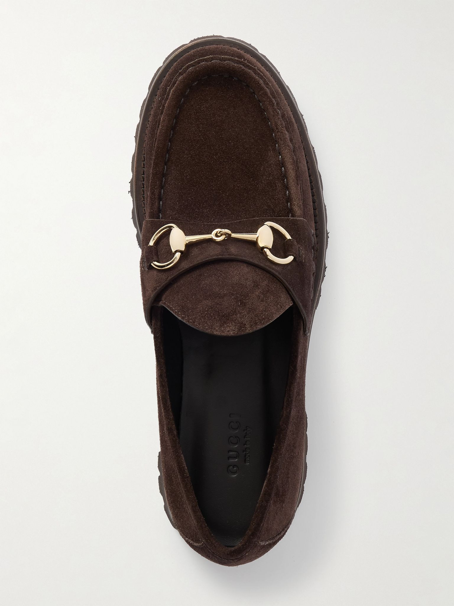 Sylke horsebit-detailed suede loafers Brown - 5
