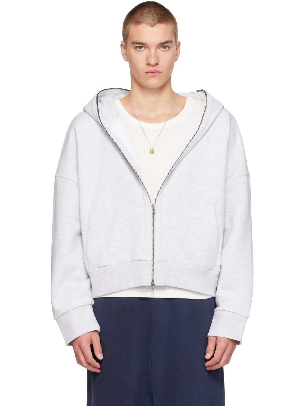 Gray Eternal Zip Hoodie - 1
