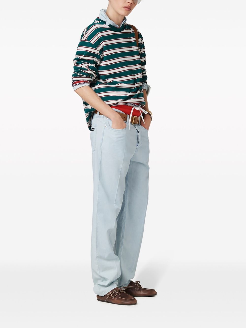 mid-rise straight-leg jeans - 2