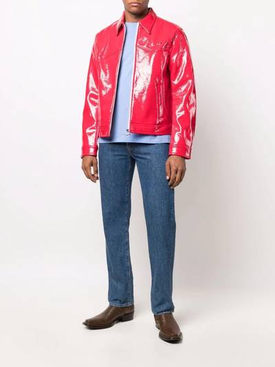 Diesel J-Lou patent shirt jacket outlook