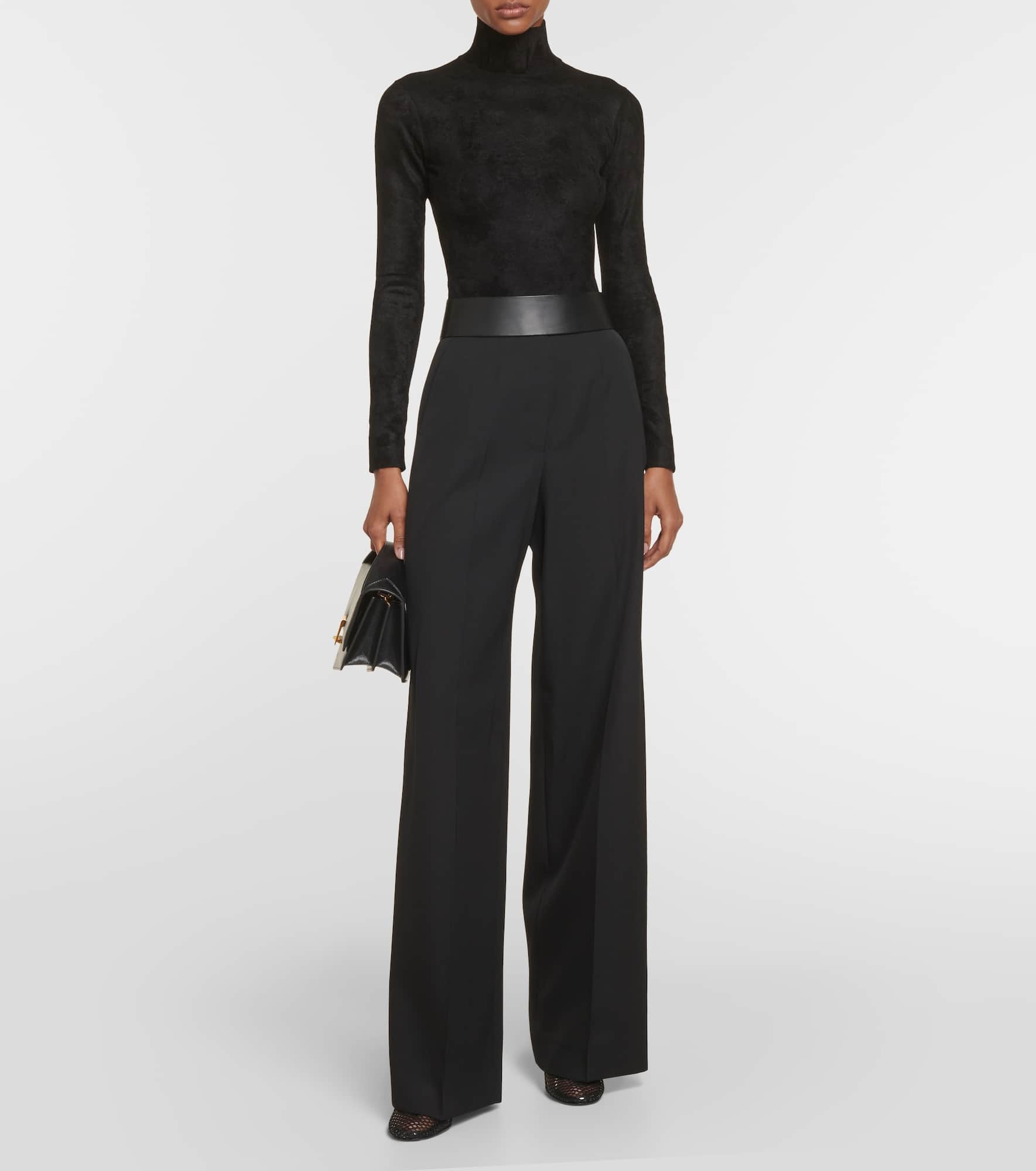 Turtleneck velvet bodysuit - 2