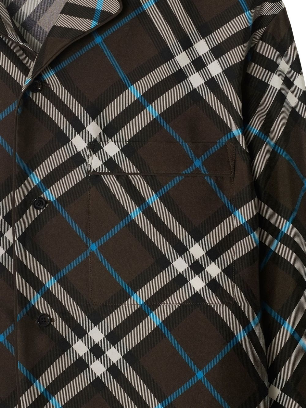 Vintage Check silk shirt - 5