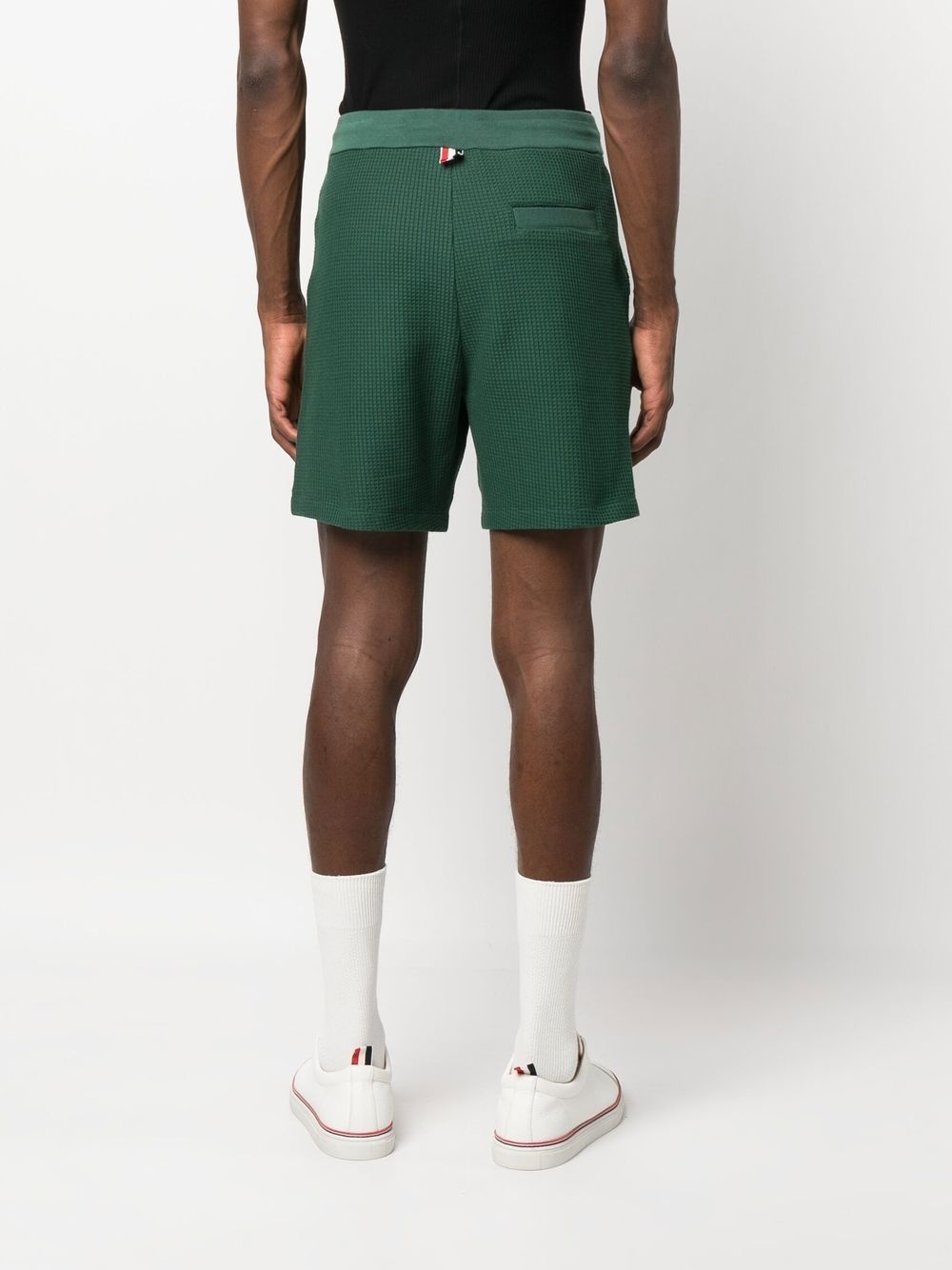 mid-thigh cotton shorts - 4