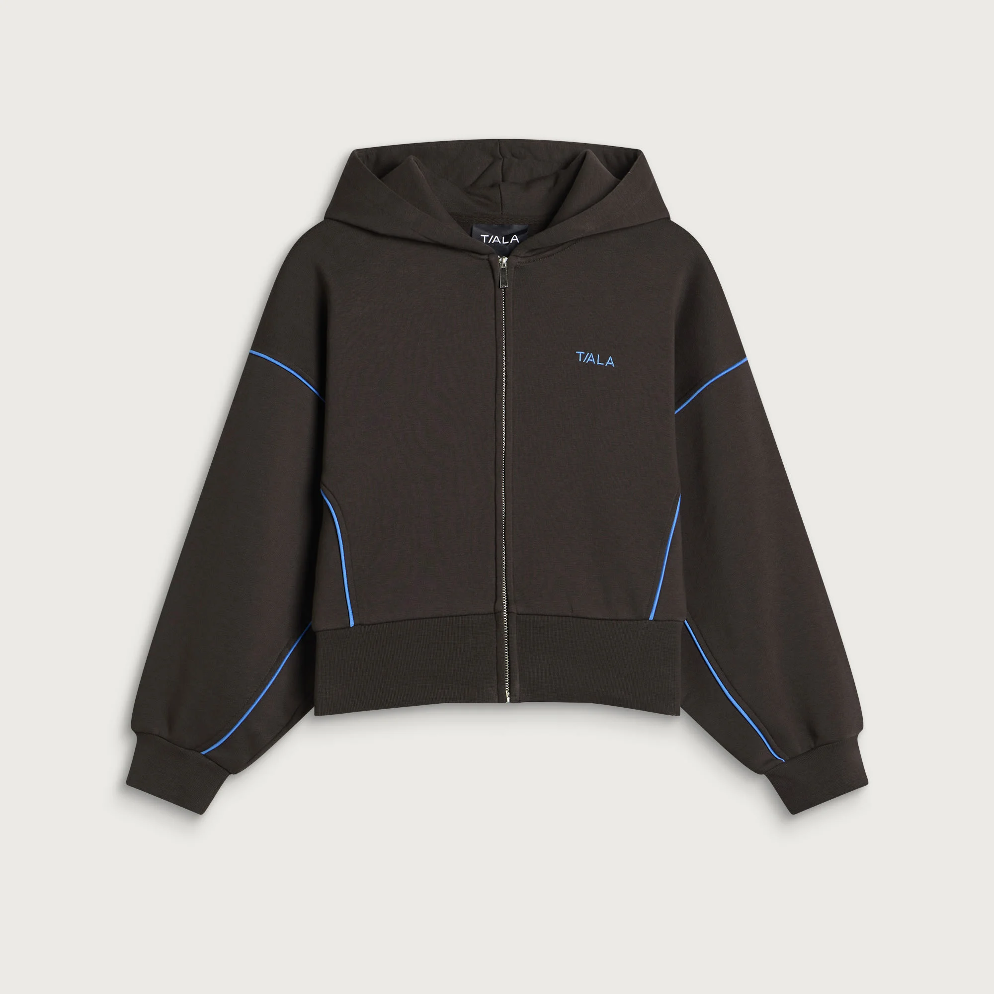 TALA Piped Cocoon Zip Through Hoodie - 1