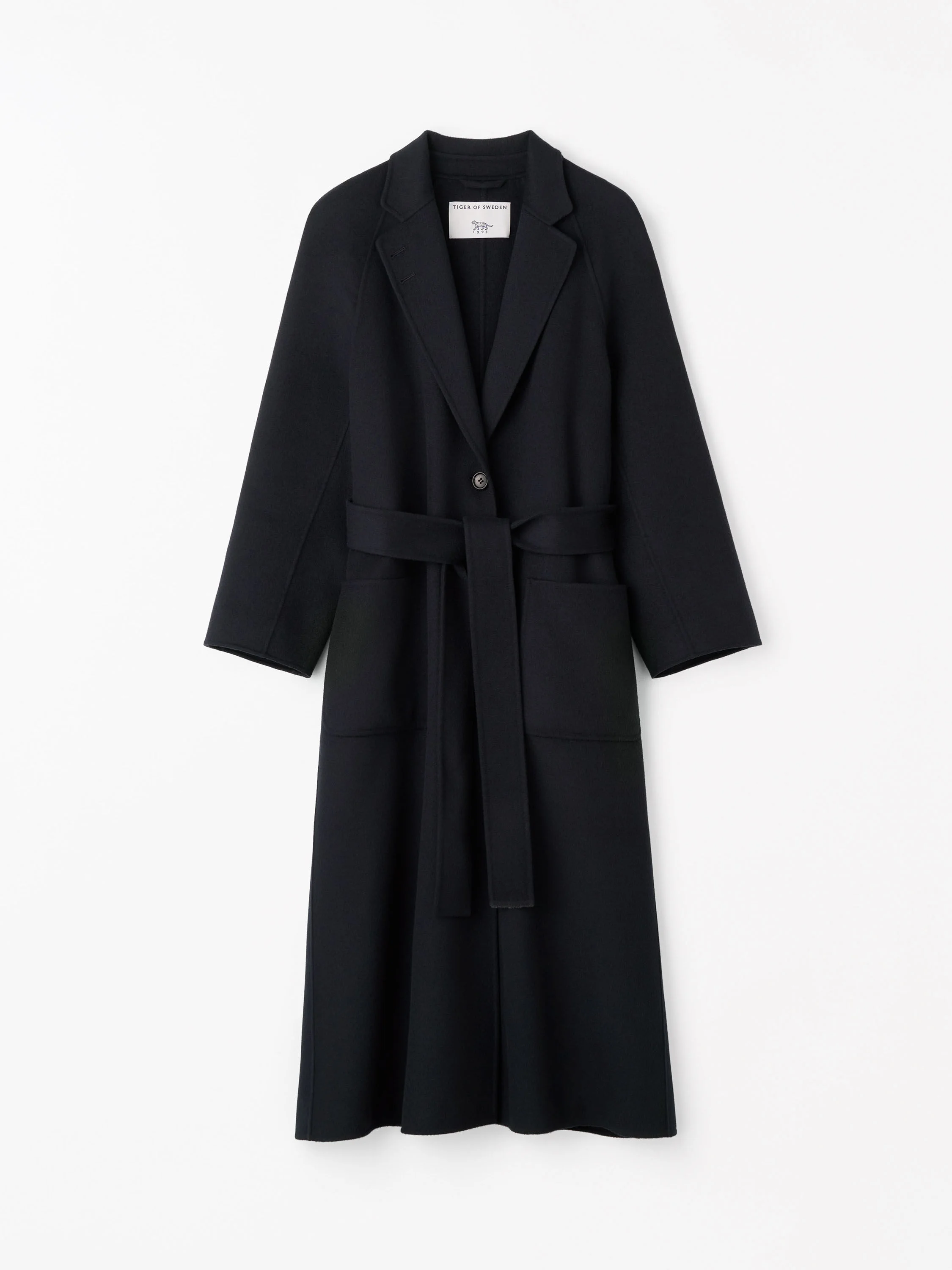Carlen S Belted Wool Coat - 1