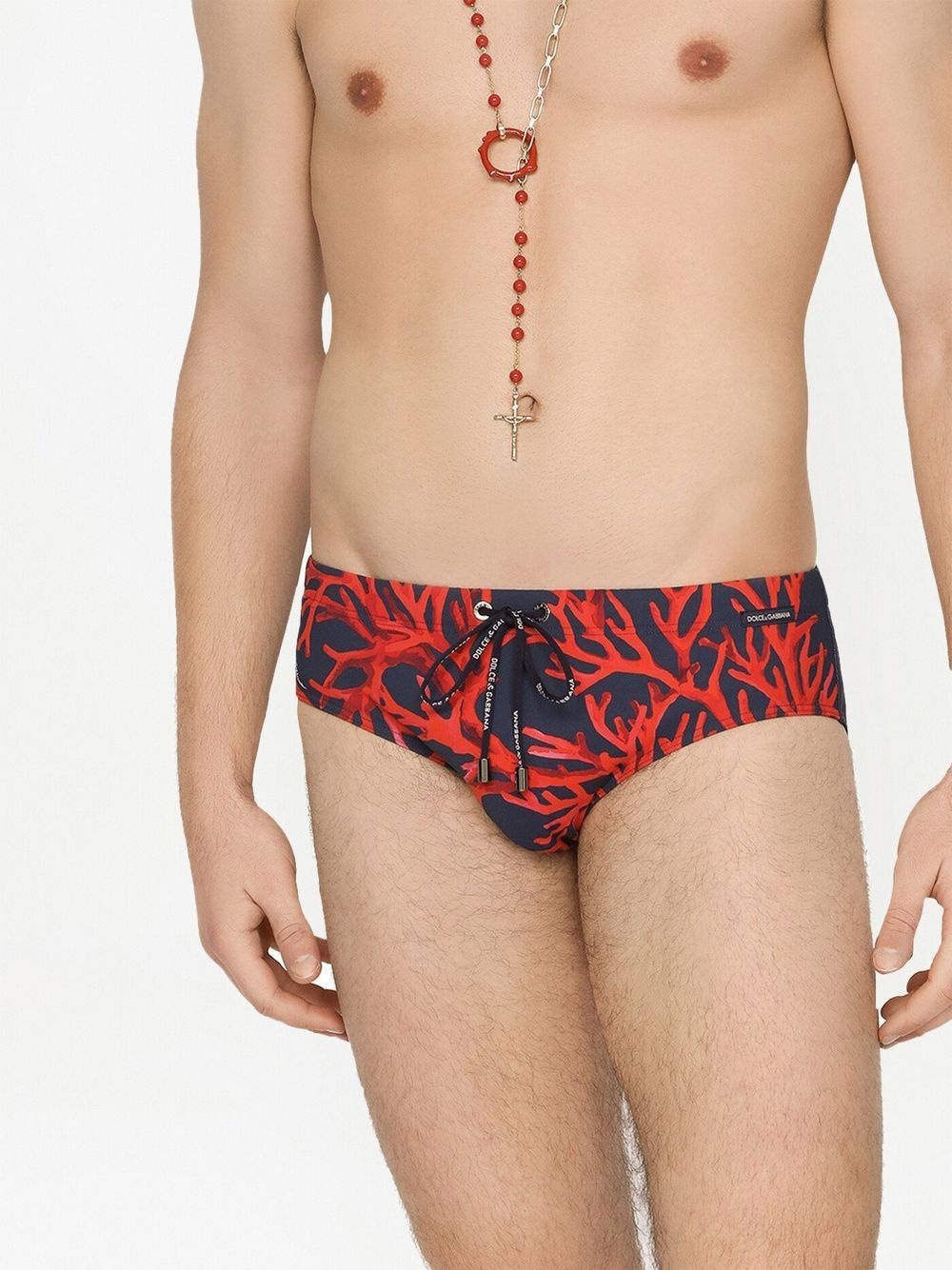 cora-print swim trunks - 5