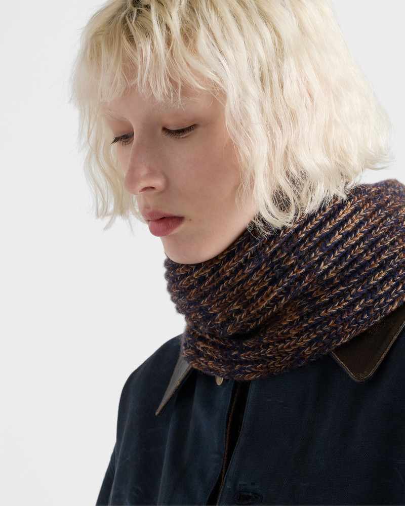 Prada Mélange wool and cashmere scarf outlook