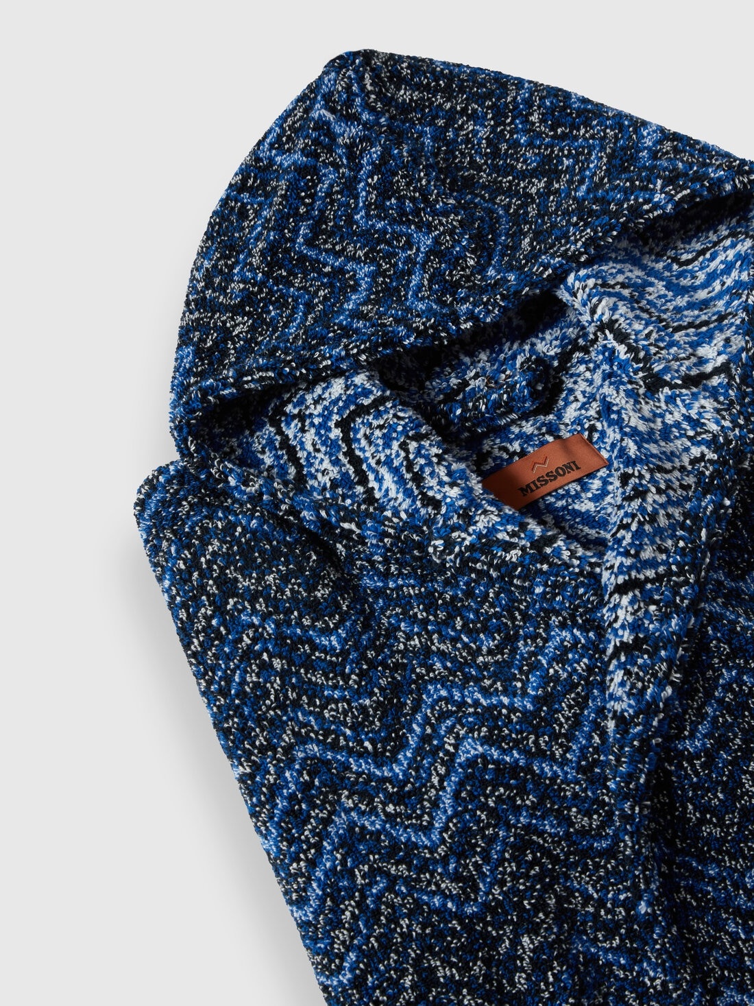 Azul cotton terry chevron bathrobe - 3