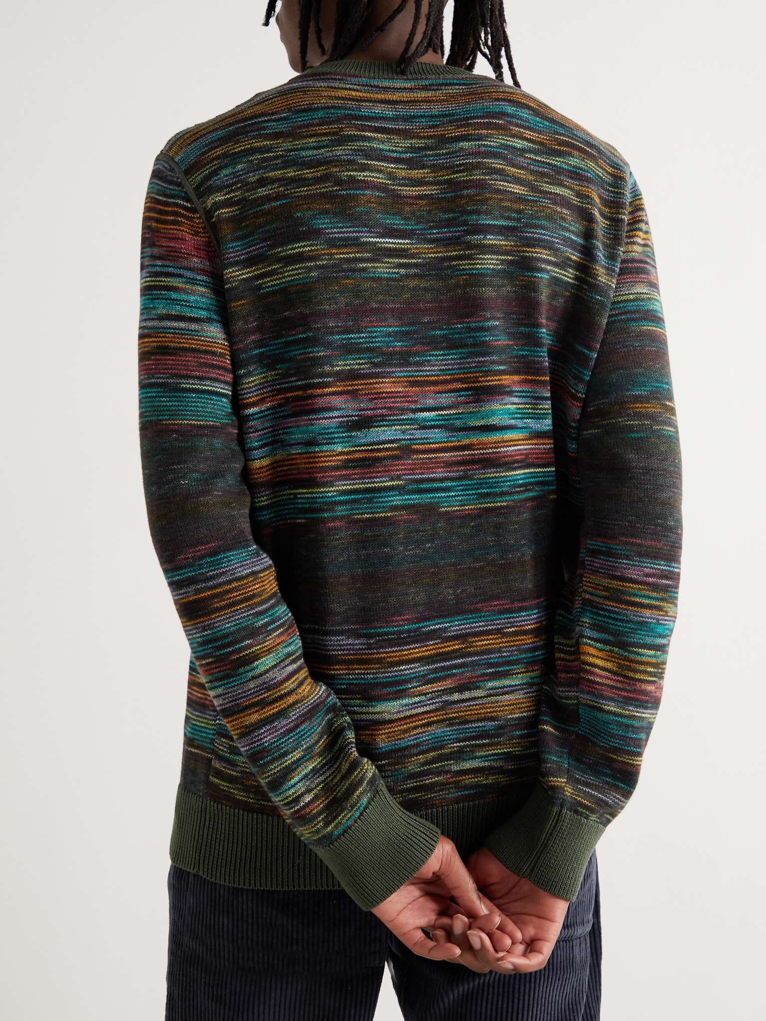 Space-Dyed Wool-Blend Sweater - 4