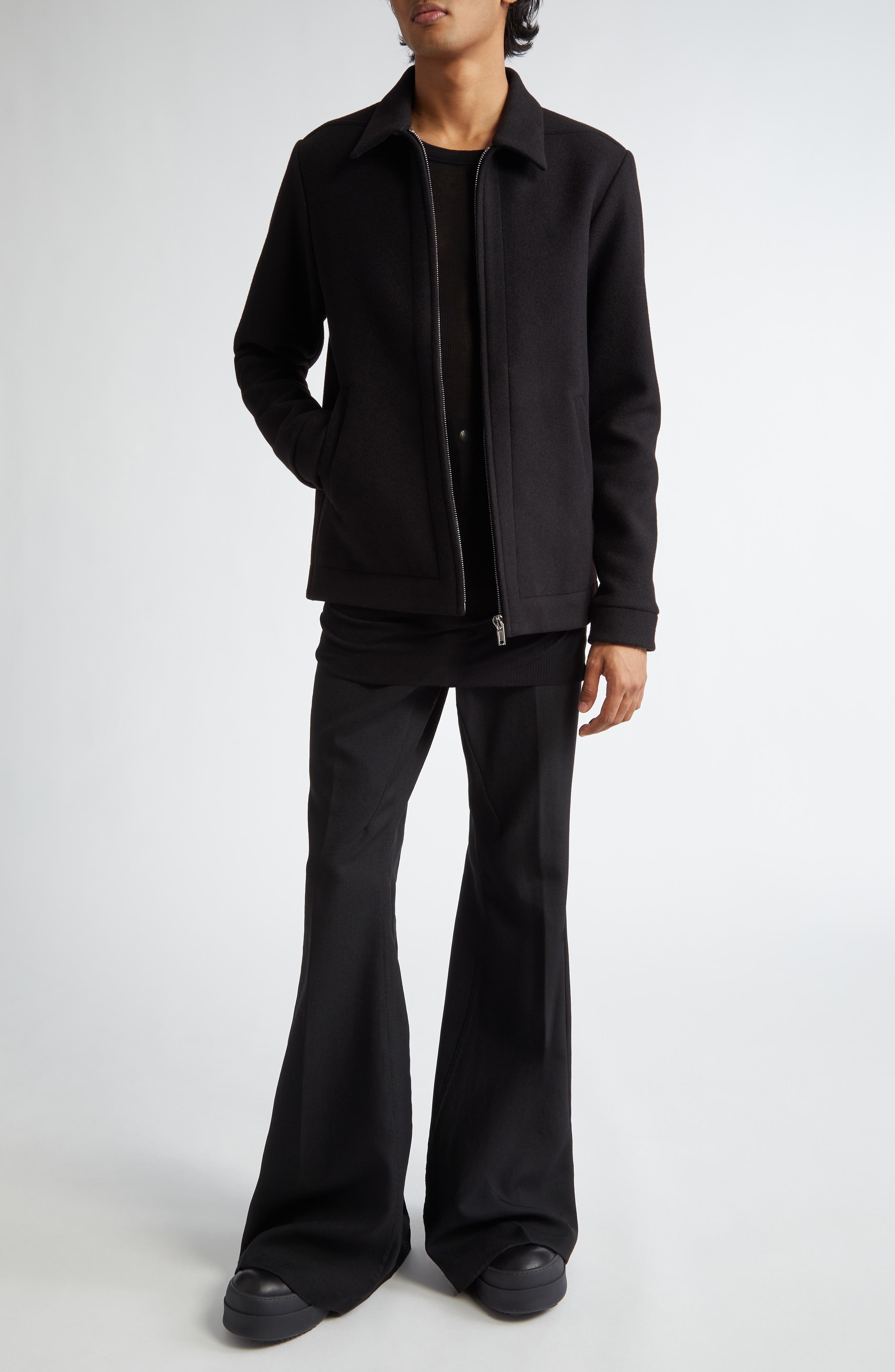Rick Owens Brad Wool Jacket in Black at Nordstrom - 2