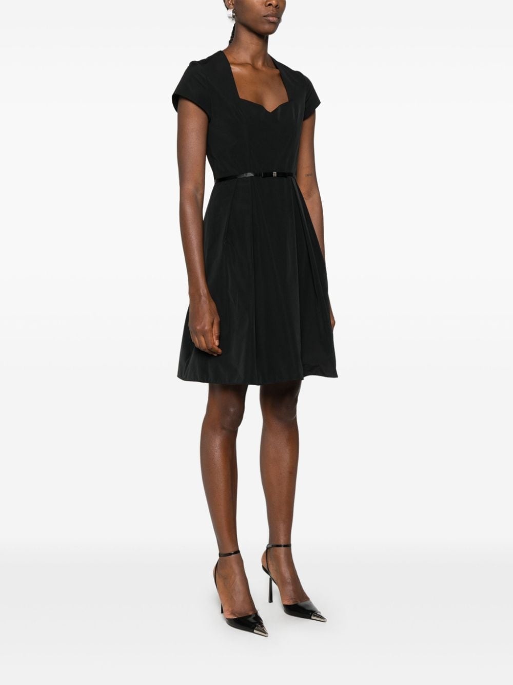 4G-bow taffeta mini dress - 3