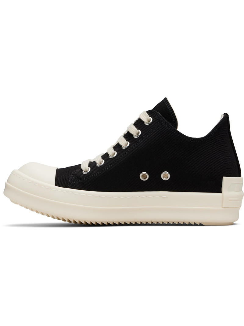 Rick Owens DRKSHDW Black Concordians Low Sneaks Sneakers outlook