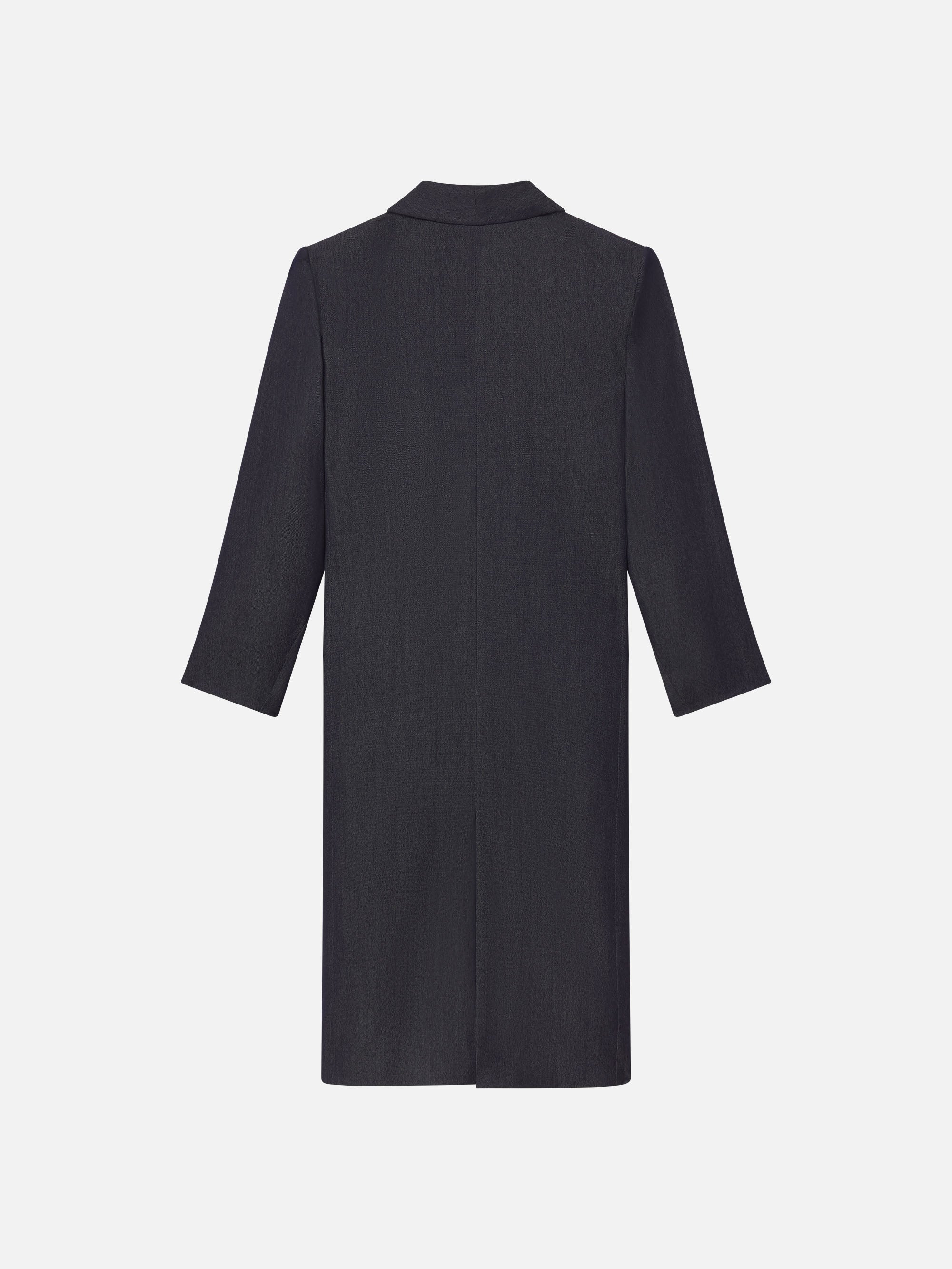 The Atelier Cloaked Overcoat in Denim - 3