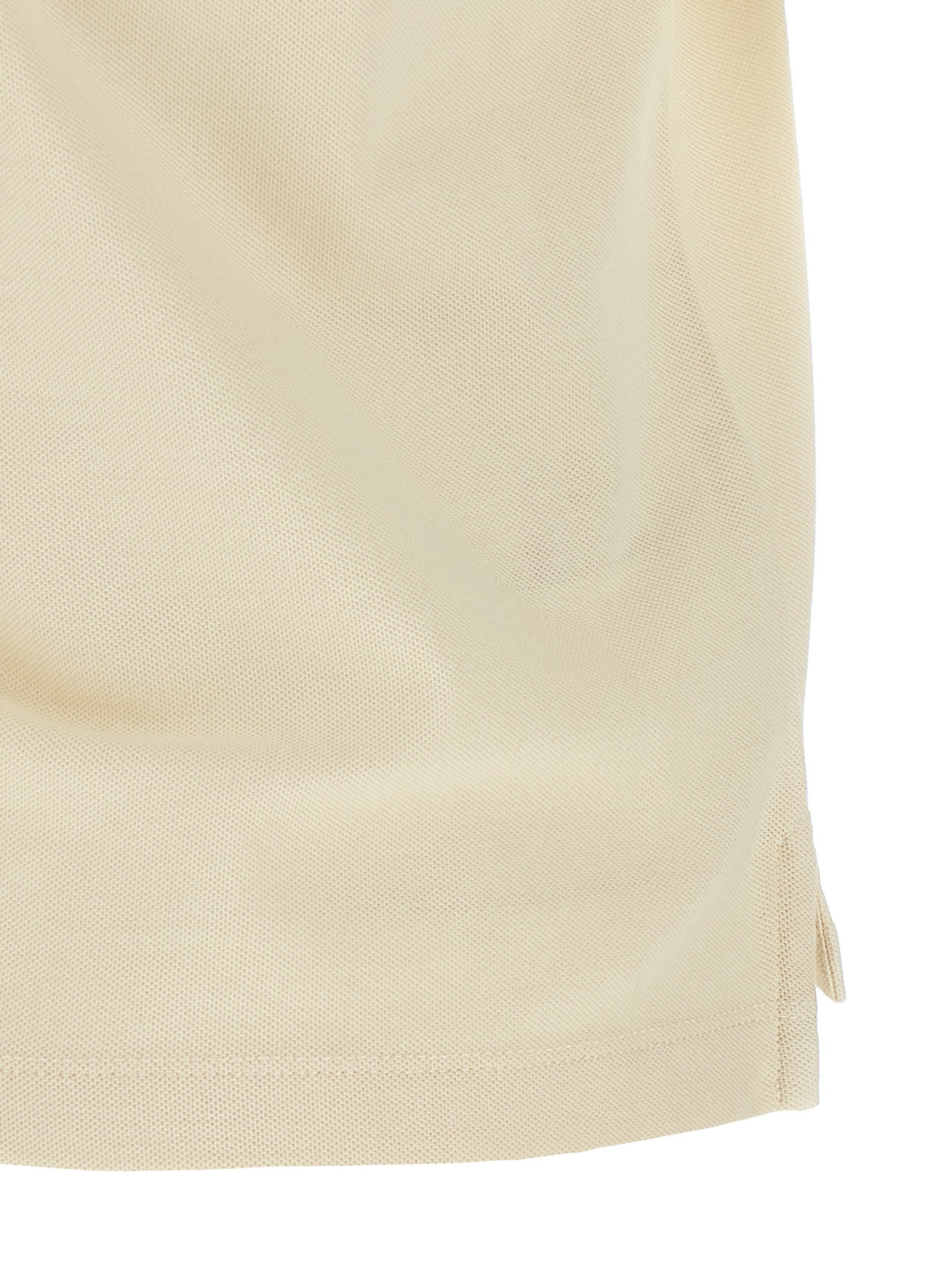 Logo Patch Shirt Polo Beige - 4