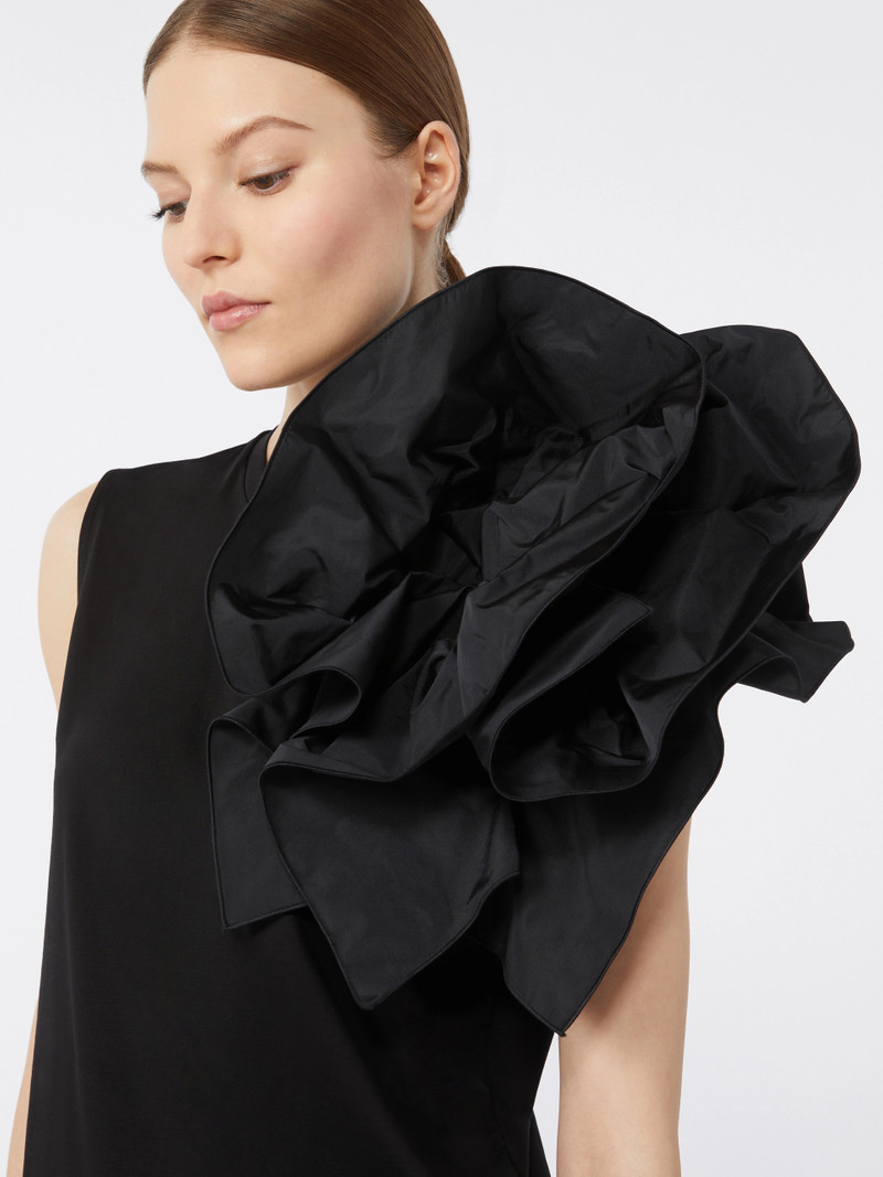 TAGLIO Cotton jersey T-shirt - BLACK 5