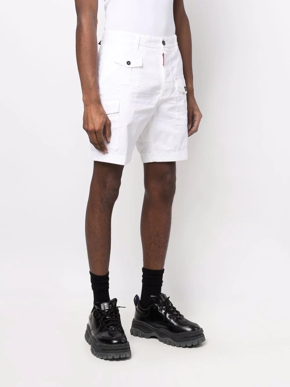 cotton cargo shorts - 3