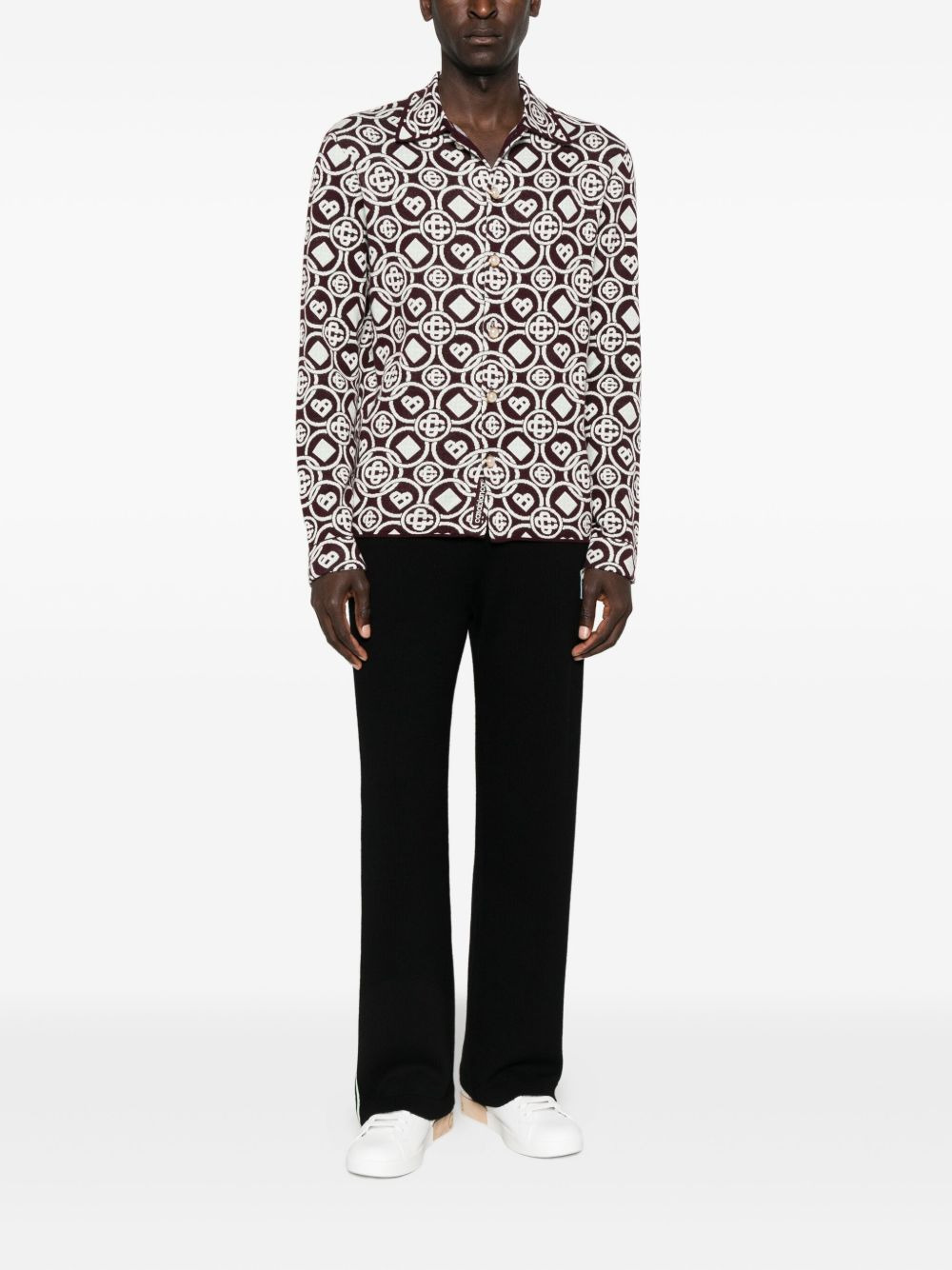 MONOGRAM BUTTON SHIRT - 4