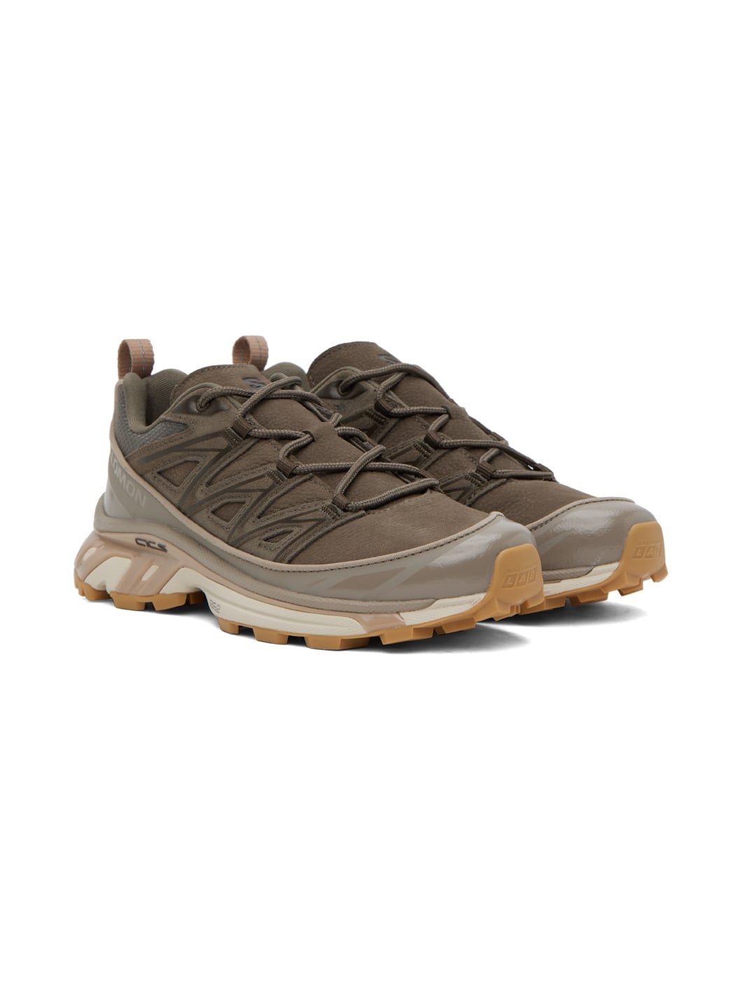 Brown XT-6 Expanse Leather Sneakers - 4