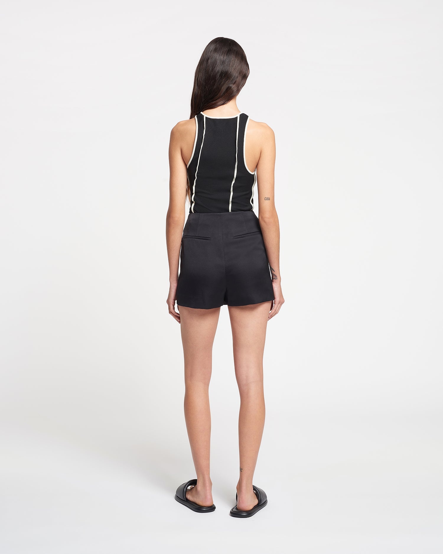 Tech-Satin Wrap Mini Skort - 3