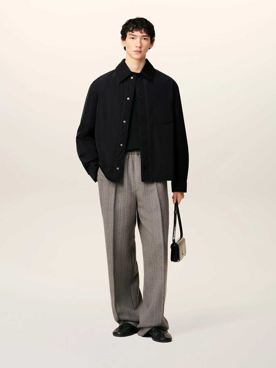 PADDED TAFFETA OVER SHIRT - 2
