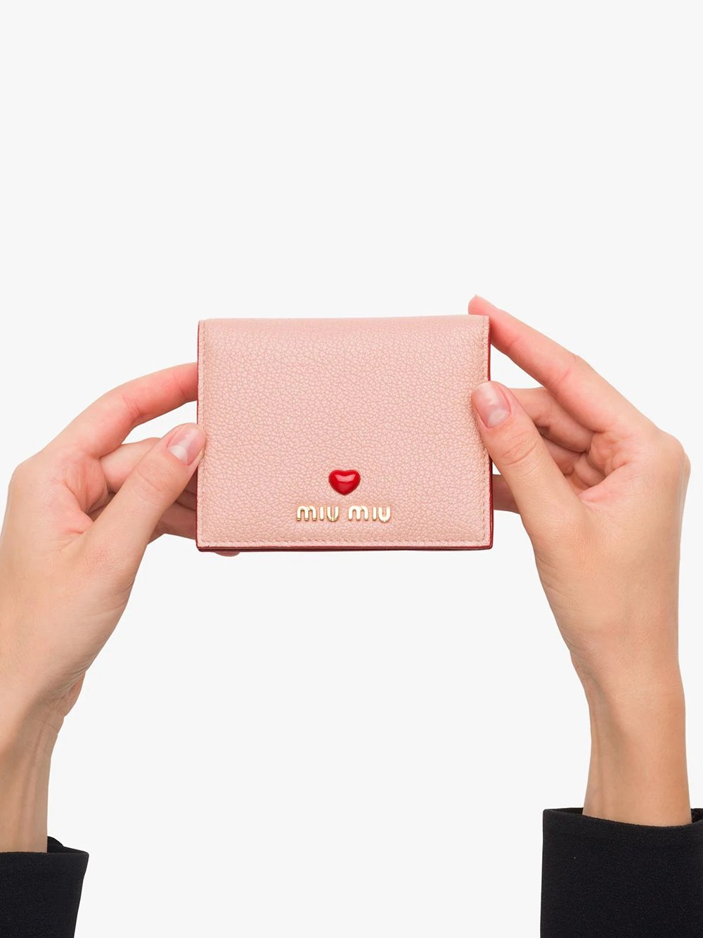 heart appliqué compact wallet - 4