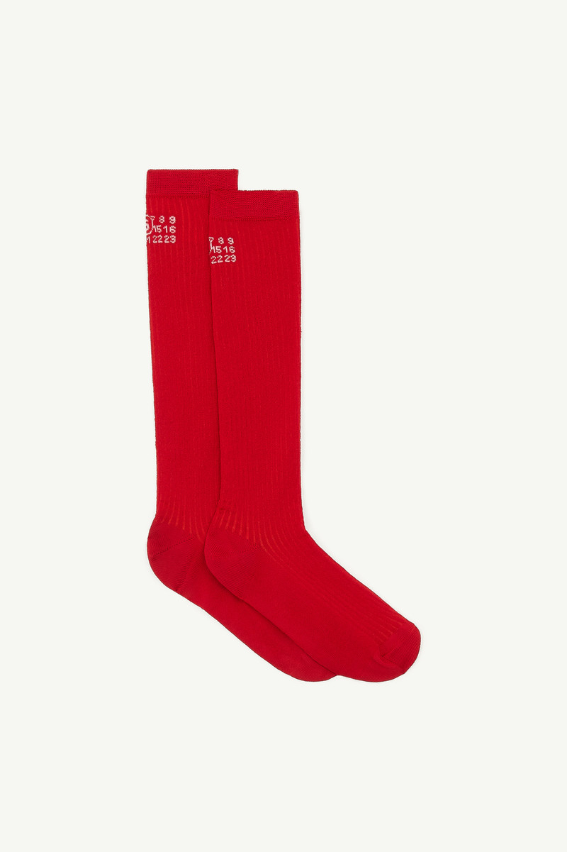 Numeric ribbed socks 2