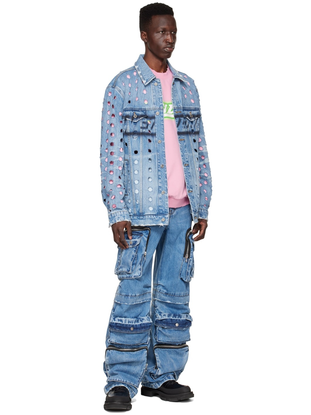 Blue Logo Denim Jacket - 4