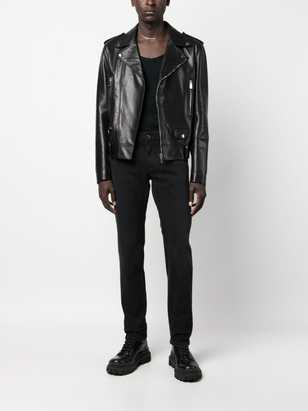 mid-rise skinny jeans - 2