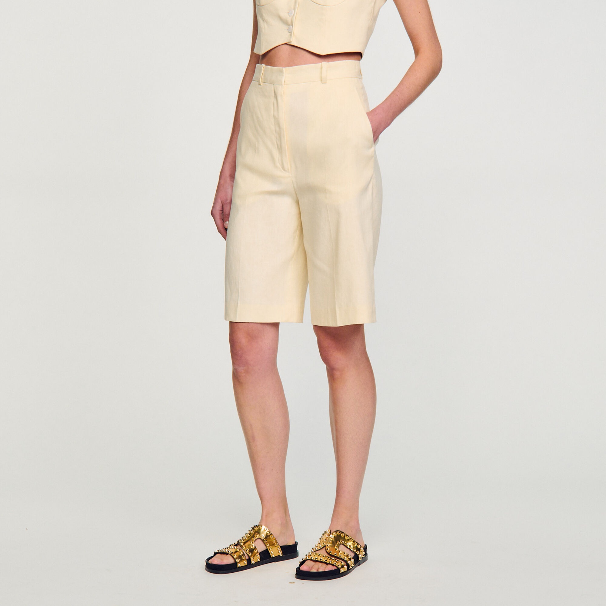 STRAIGHT-LEG BERMUDA SHORTS - 5