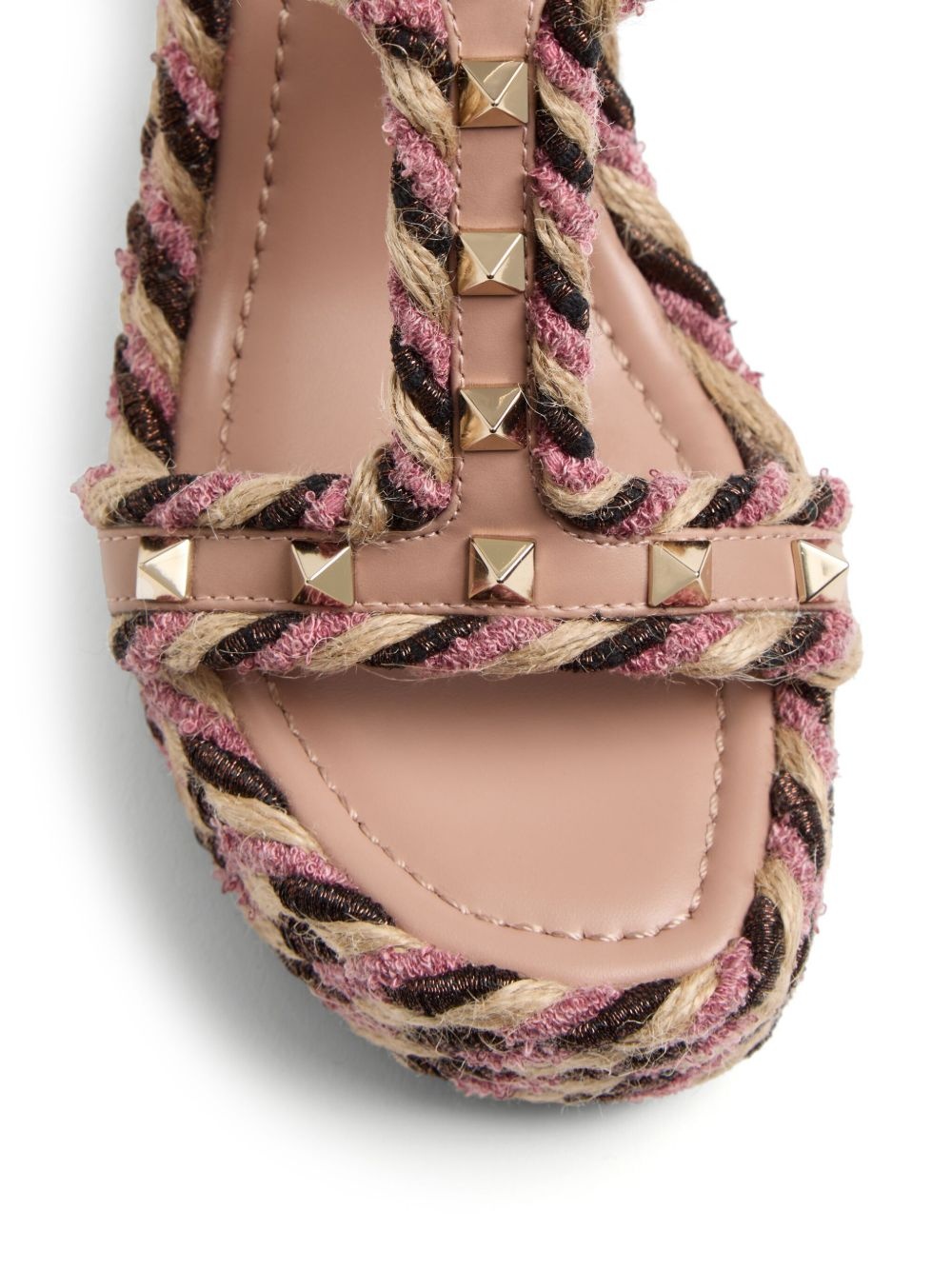 90mm Rockstud wedge sandals - 5
