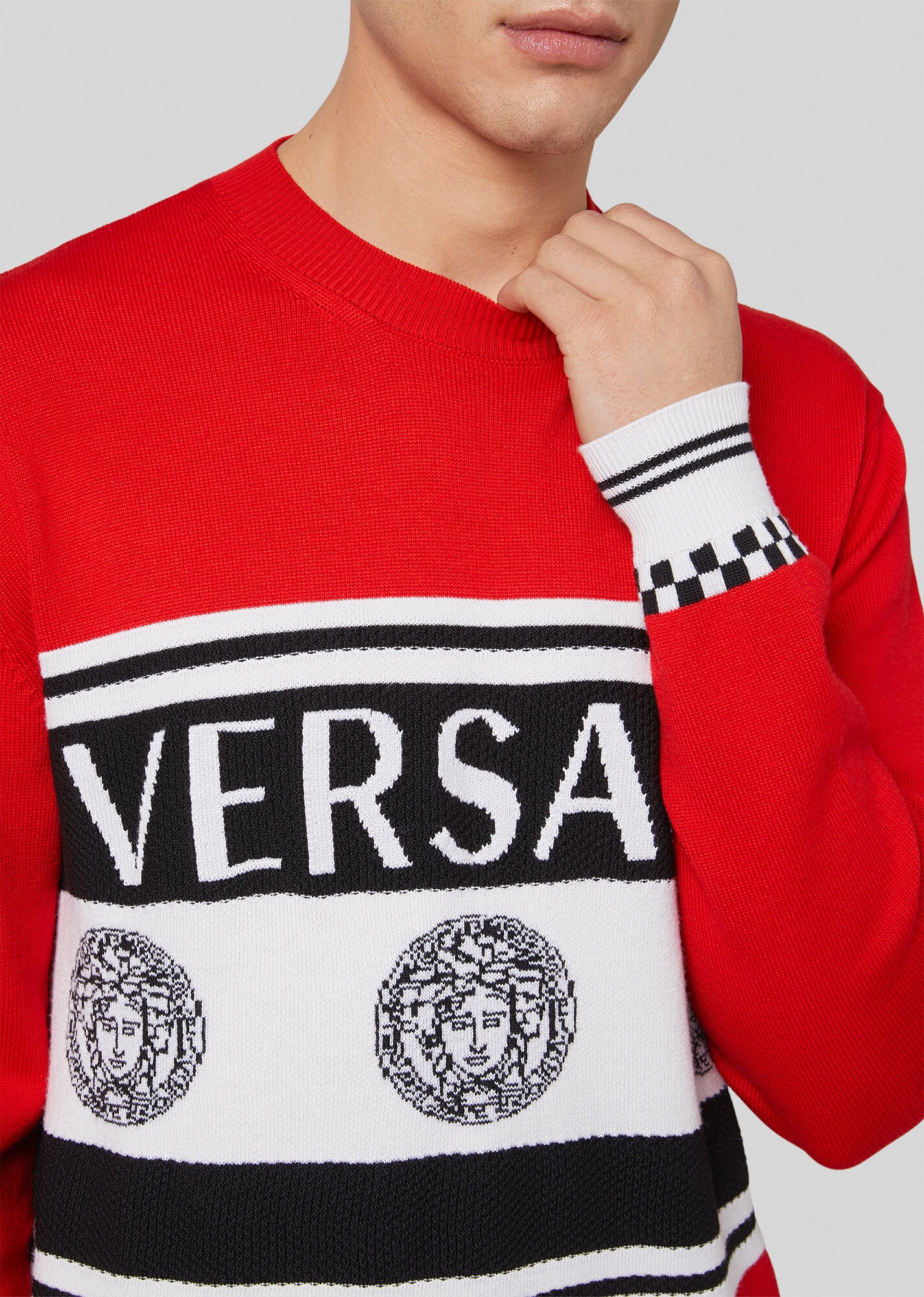 Logo Intarsia Wool Sweater - 2