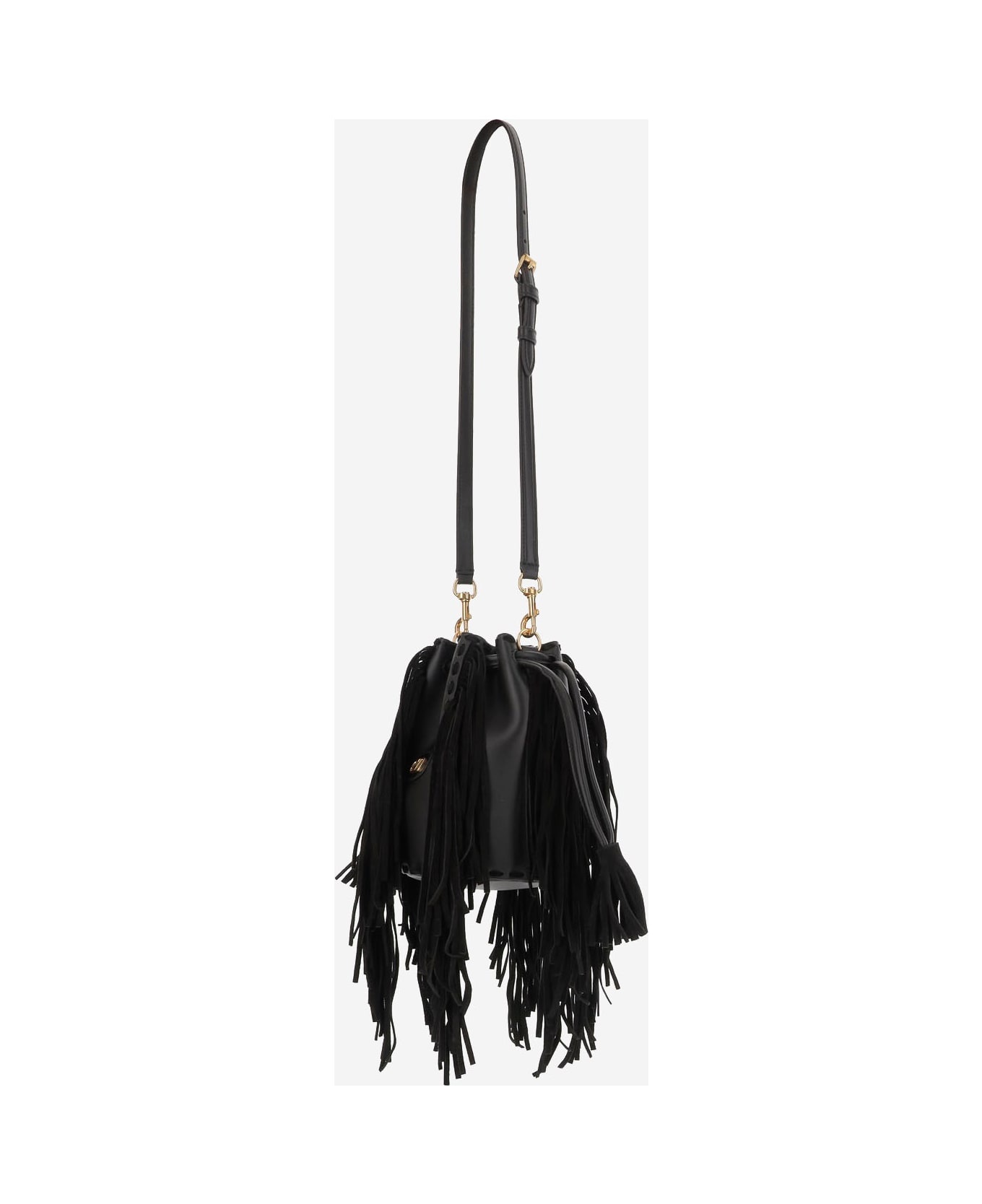 Fringed Leather Shoulder Bag - 2