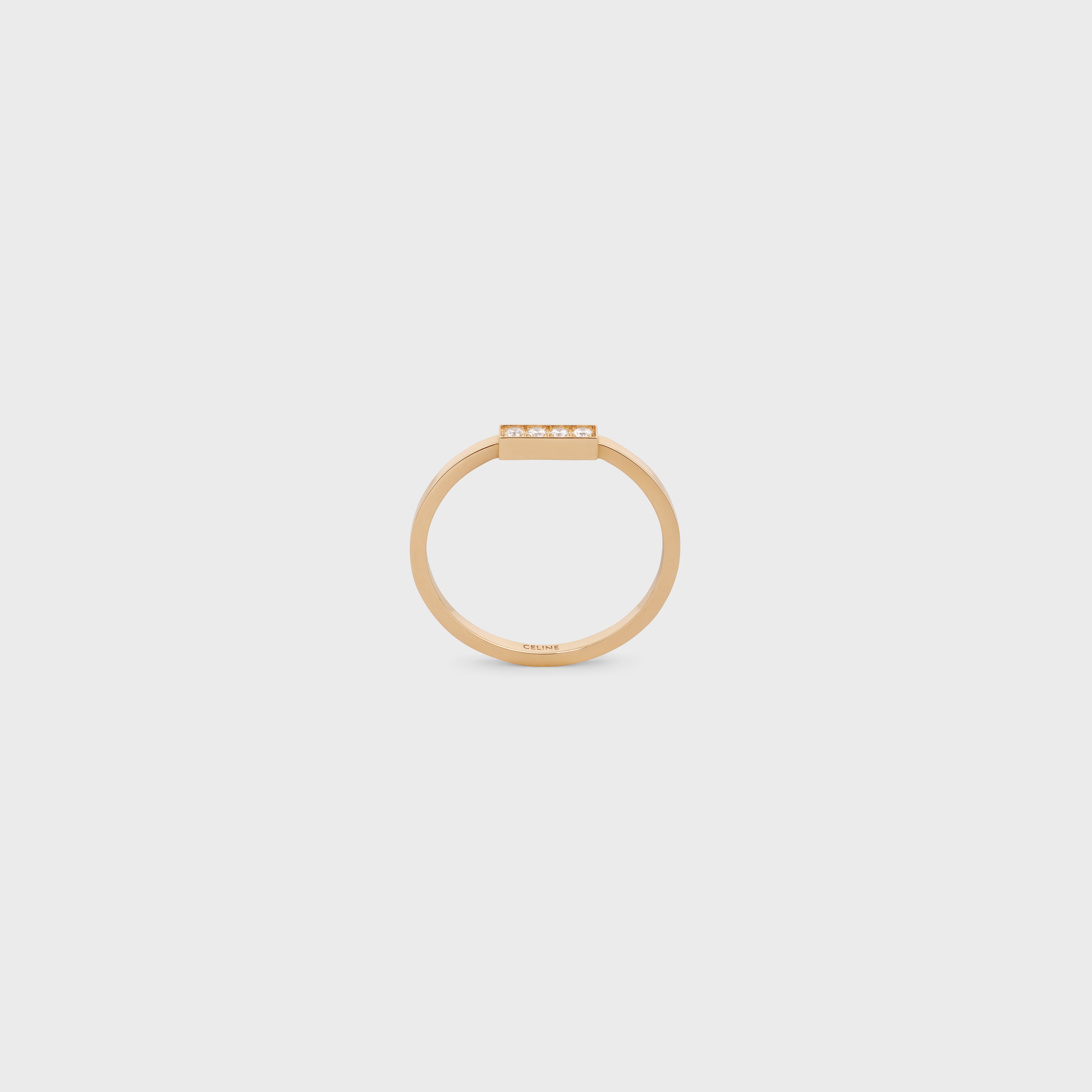 Celine Line Ring in Yellow Gold and Diamonds - 1