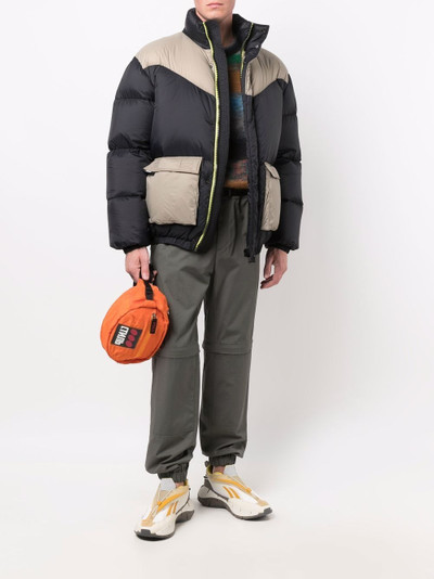 MSGM two-tone padded coat outlook