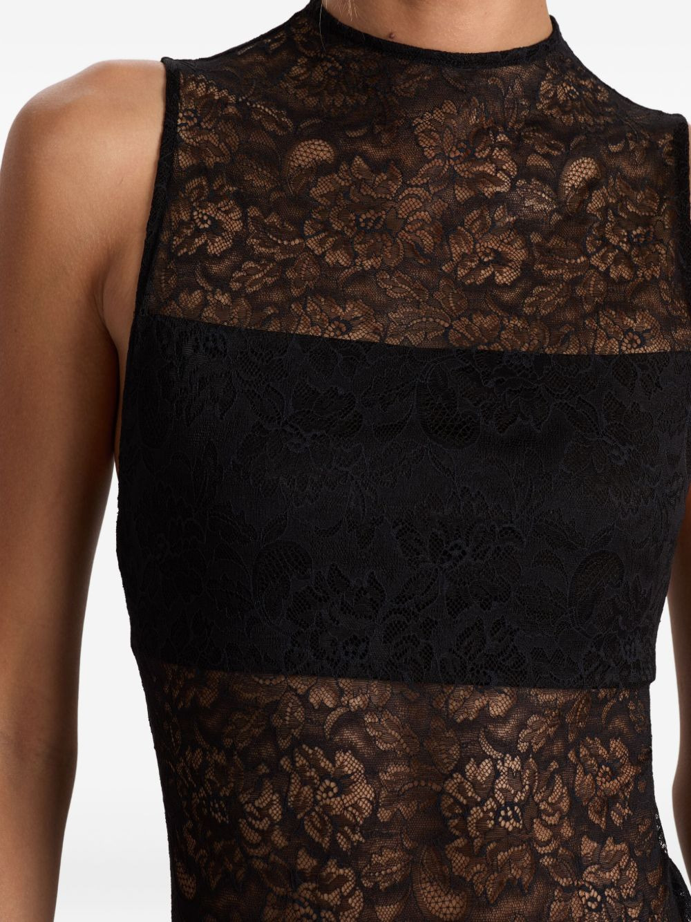 floral-lace bodysuit - 5