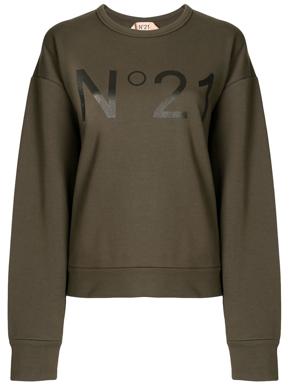 logo print sweatshirt - 1