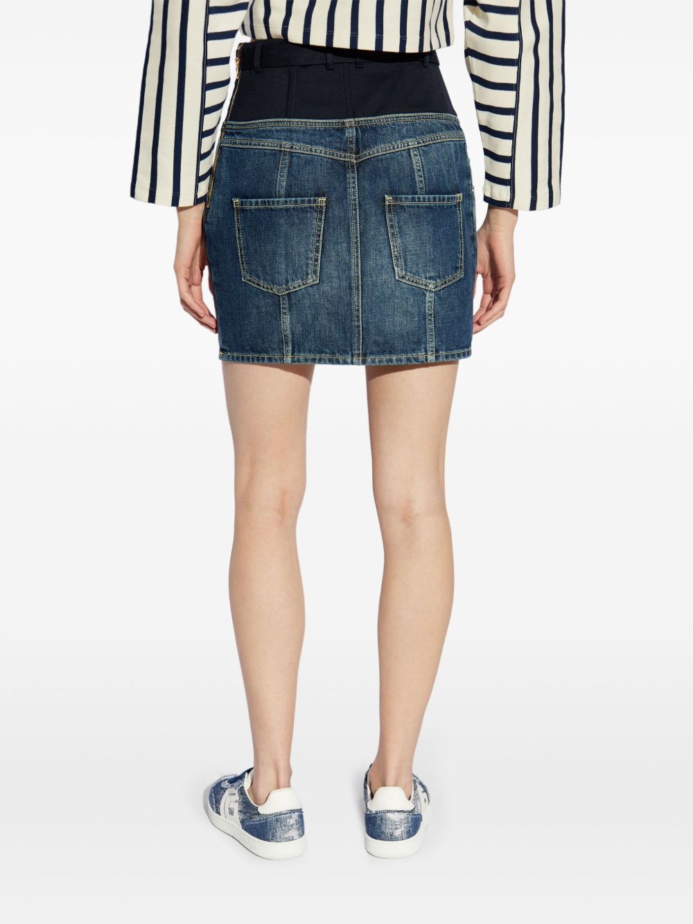 denim mini skirt - 4