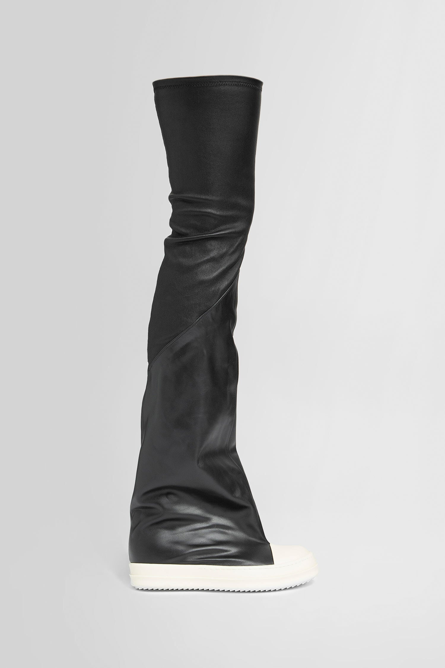 RICK OWENS WOMAN BLACK BOOTS - 1