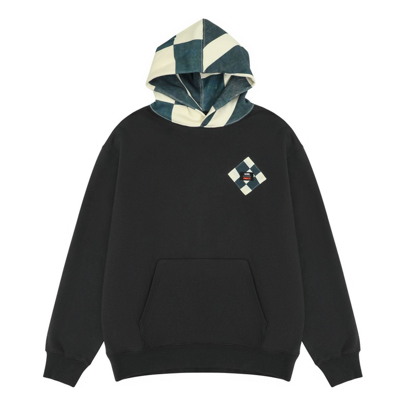 Vans x Rokit Durham Pullover Hoodie 'Black Grey' VN0005X86RJ - 1