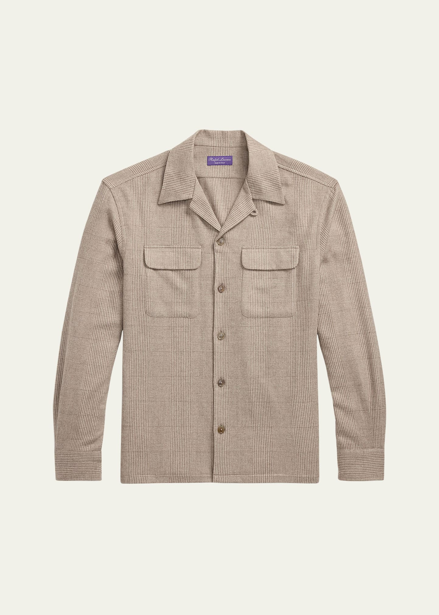 Men's Colton Tonal Check Double-Pocket Sport Shirt - 1