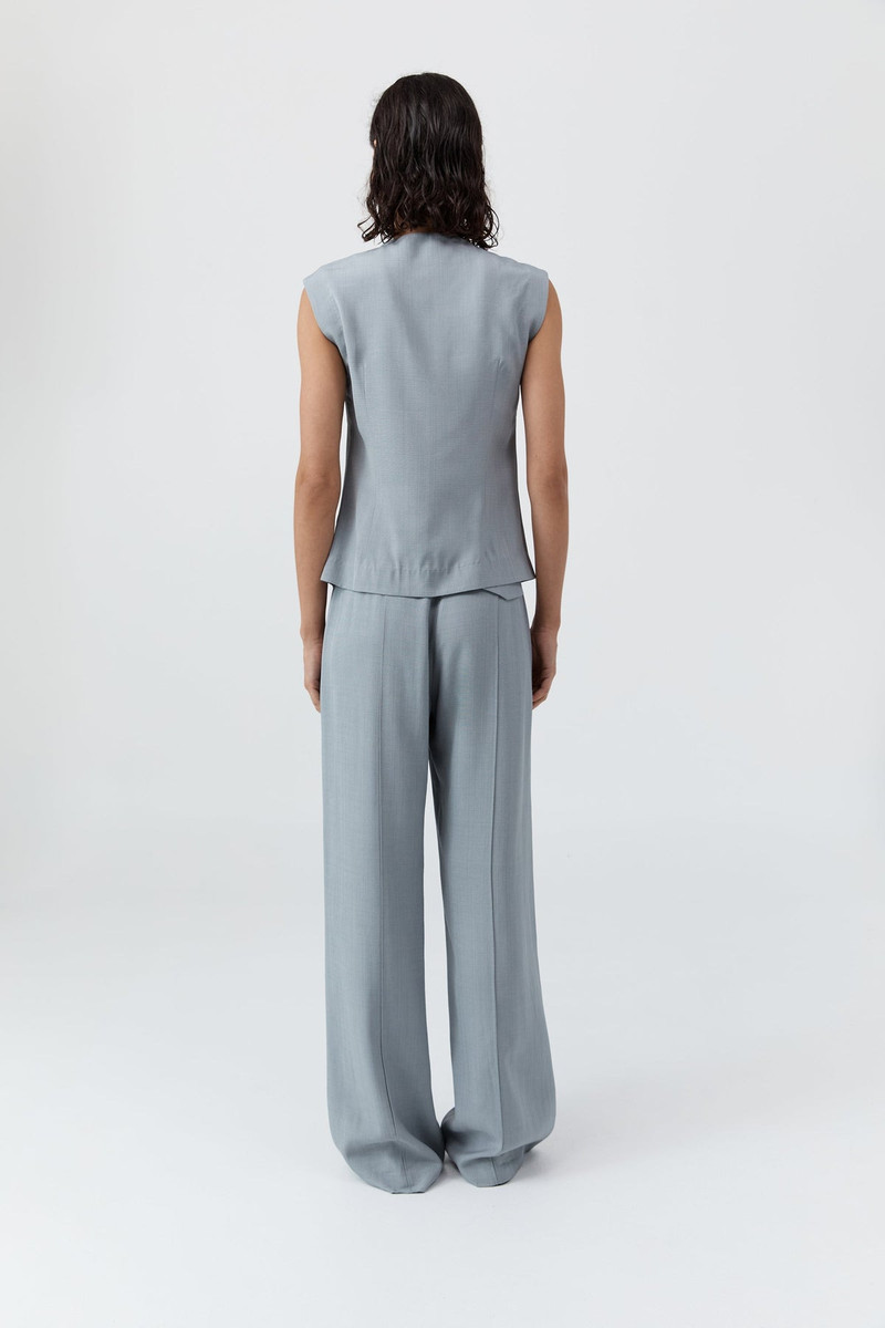 Minimal Tailored Vest - Mist 4