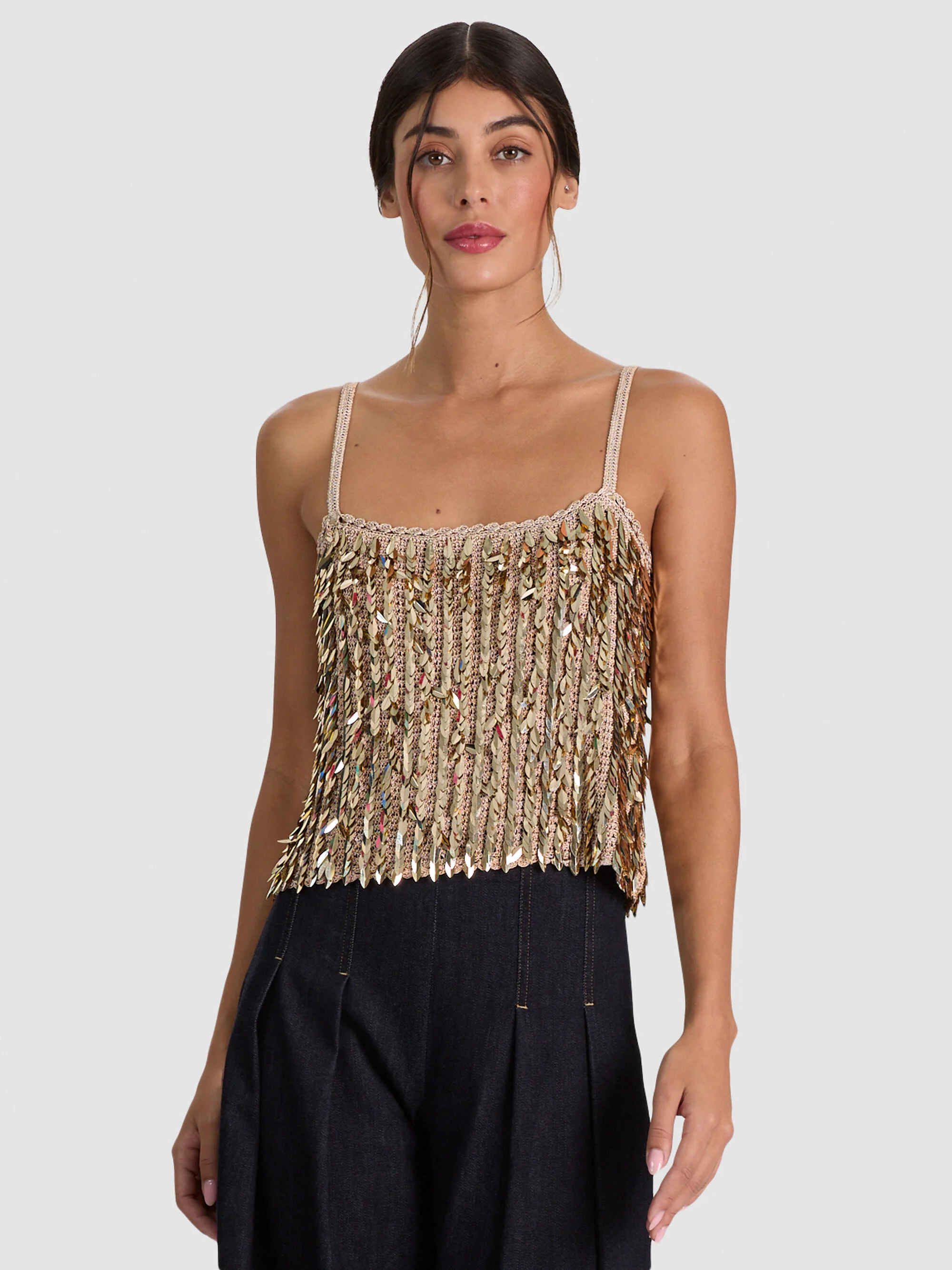 NICOLETTE SEQUIN TANK - 1