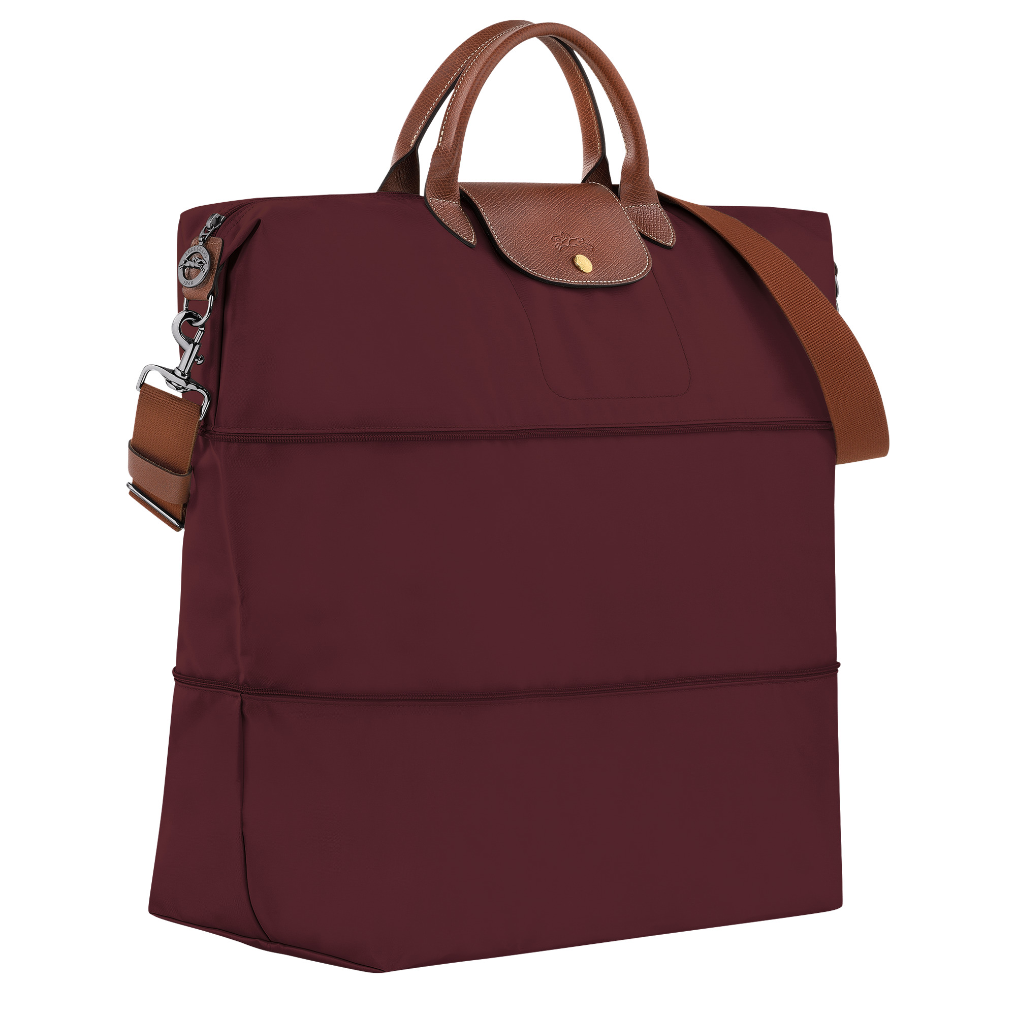 Le Pliage Original Travel bag expandable Burgundy - Recycled canvas - 2