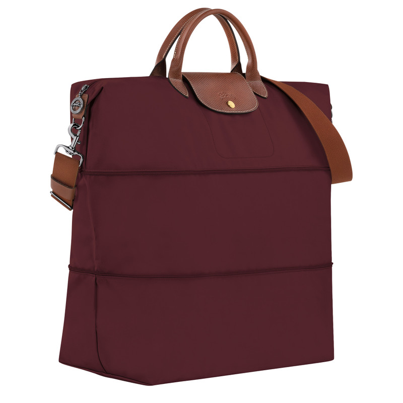 Longchamp Le Pliage Original Travel bag expandable Burgundy - Recycled canvas outlook