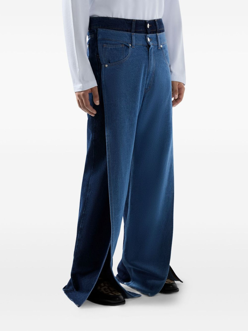 split-hem panelled denim 4