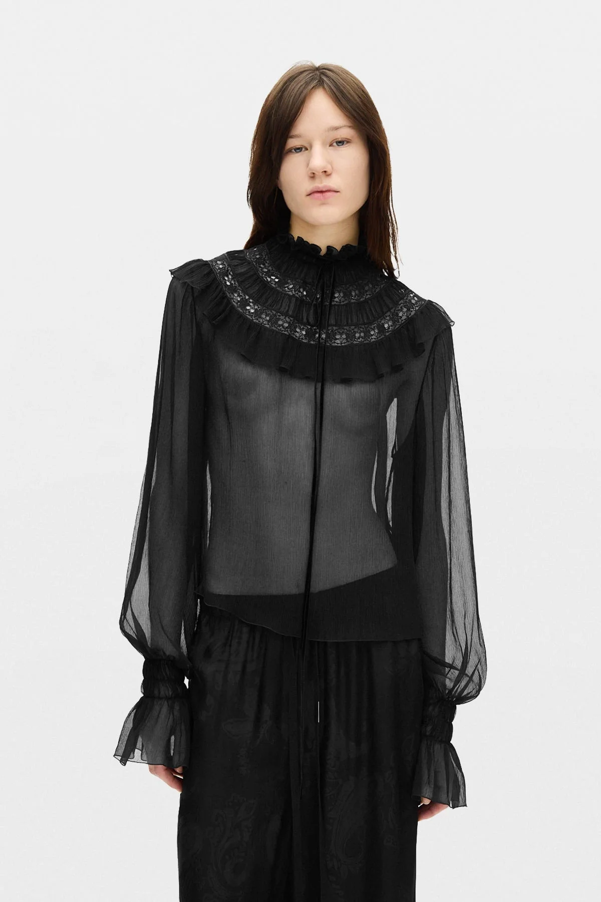 Palvi Ruffle Collar Top - 1