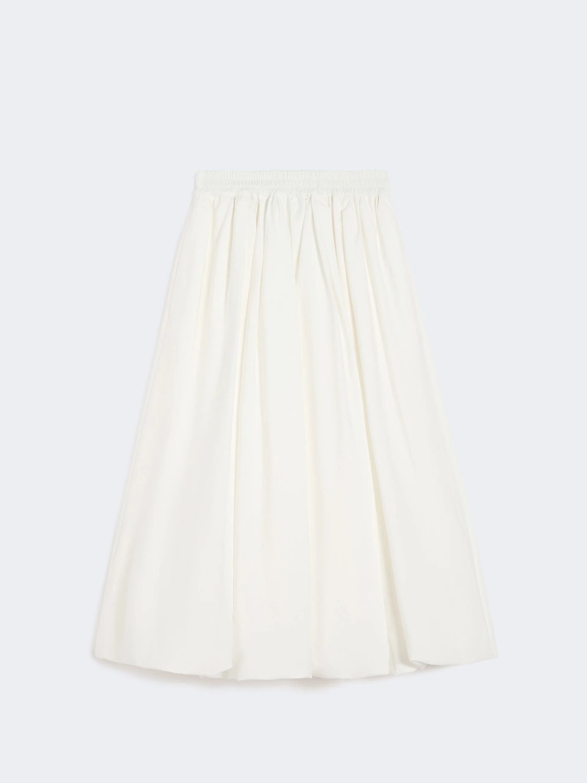 Cotton balloon skirt - IVORY - 1