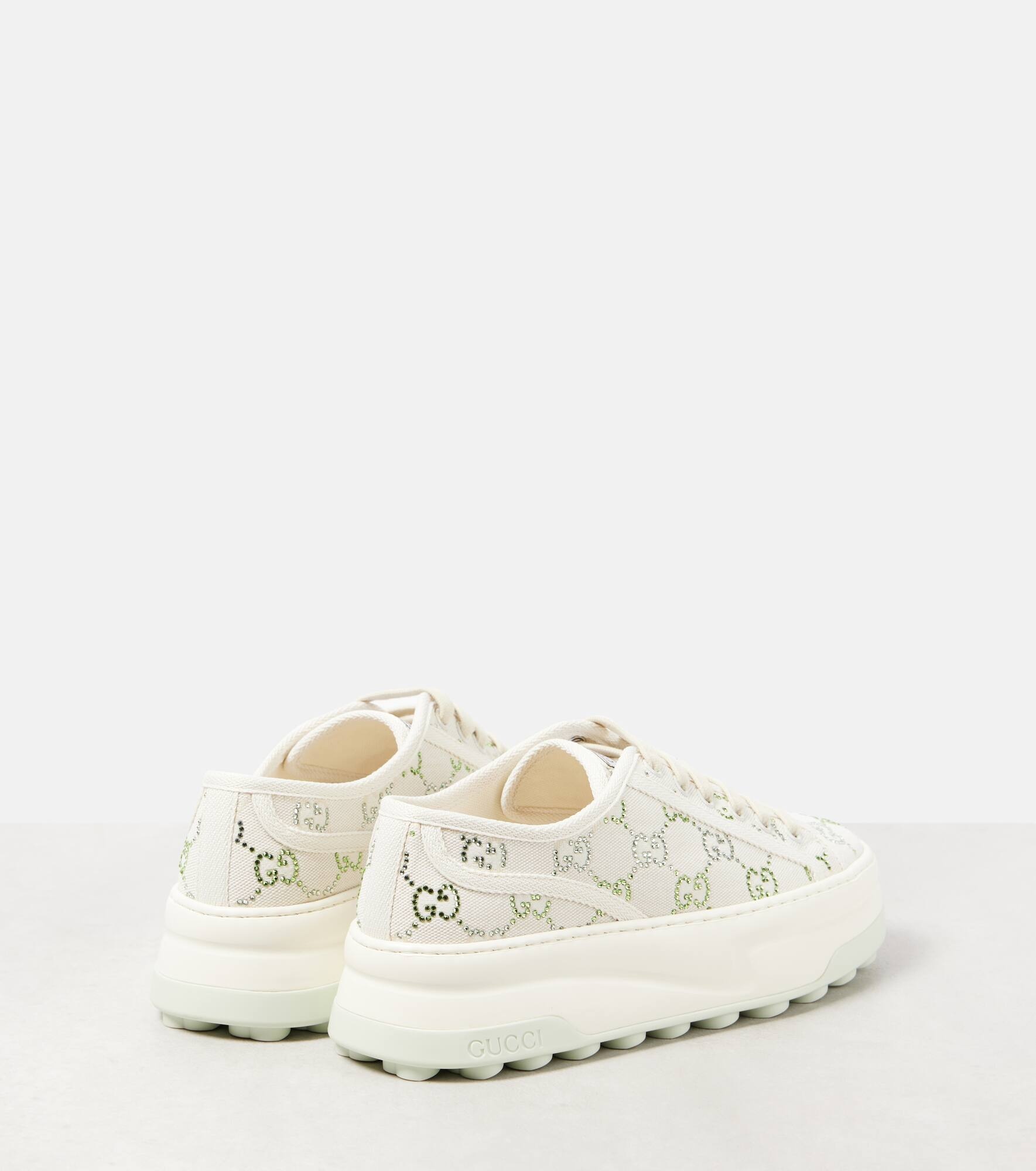 Gucci Tennis 1977 GG Crystal sneakers - 2