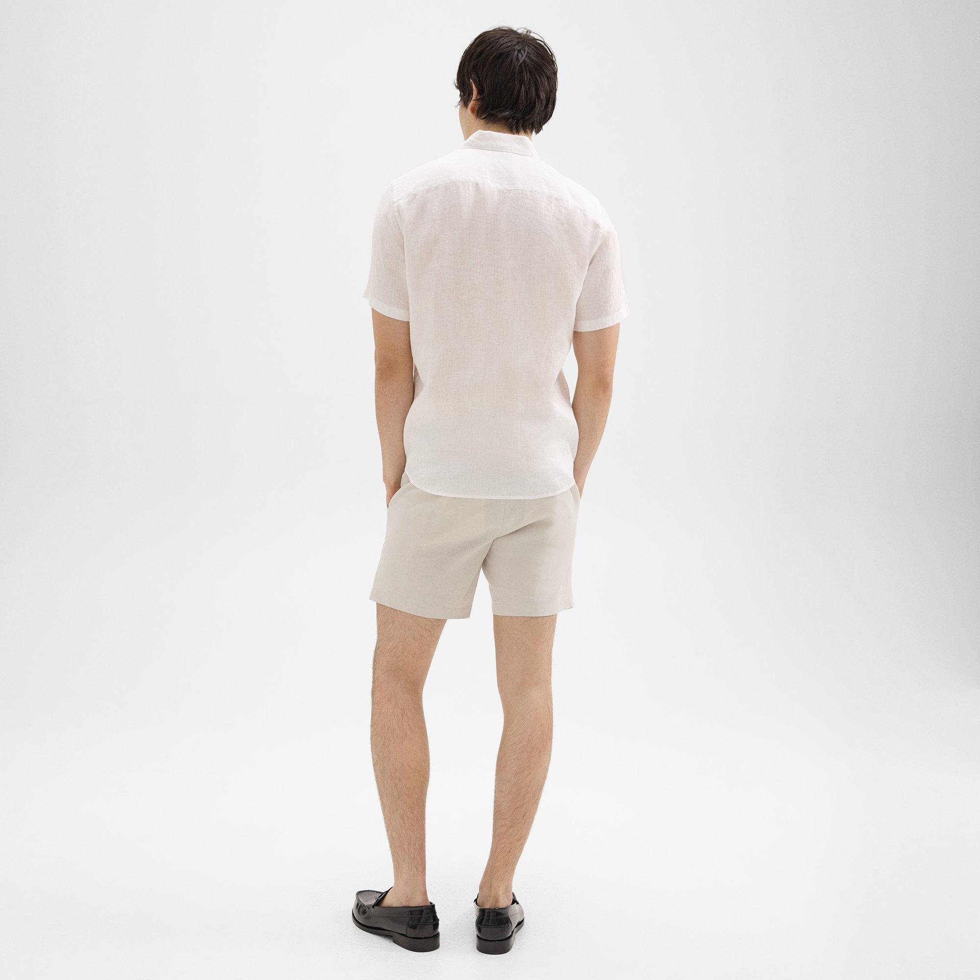 Curtis 7" Drawstring Short in Good Linen - 4