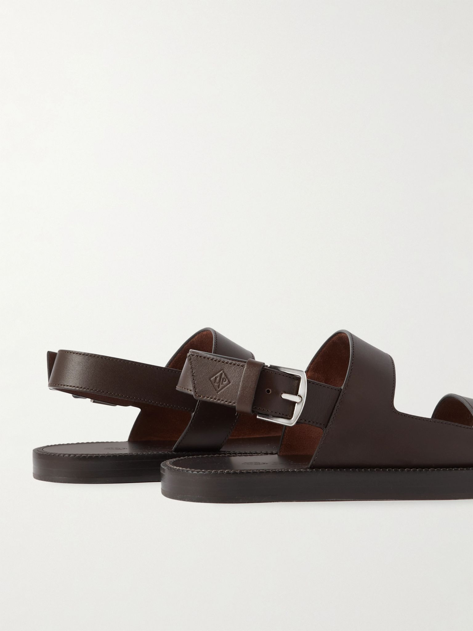 Leather Sandals Dark brown - 5
